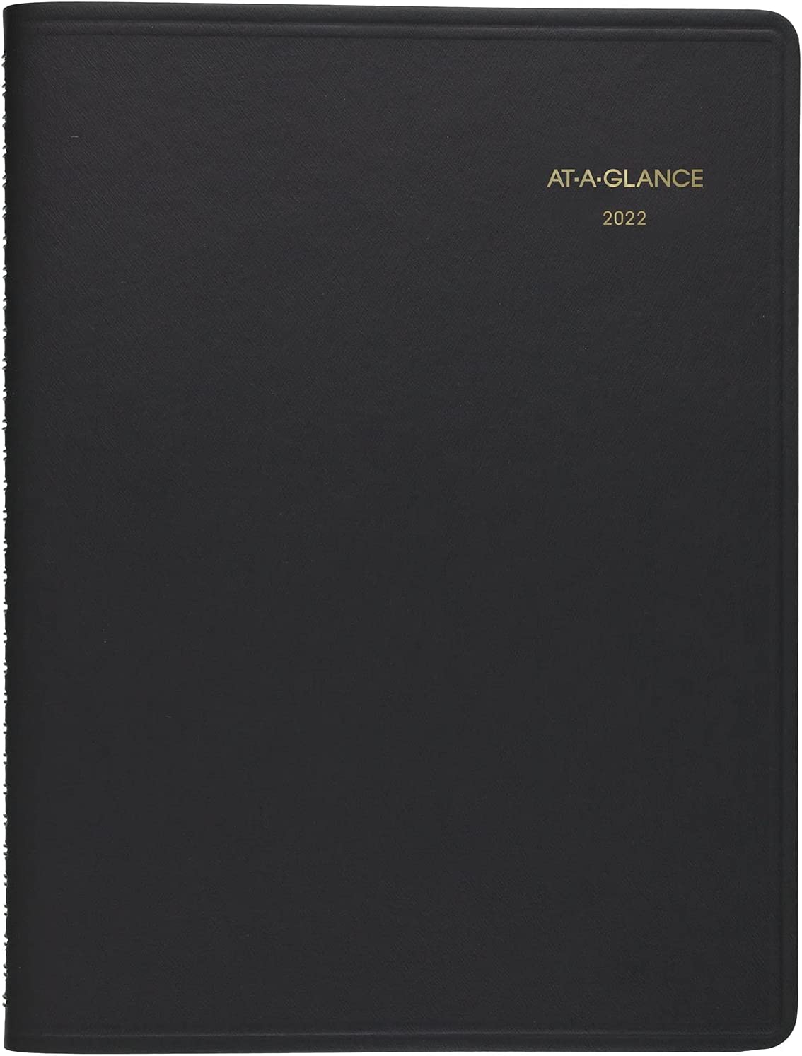 230816032906039_1 AT-A-GLANCE 2023 Weekly Planner, Quarter-Hourly Appointment Book, 8-1/4" x 11", Large, Black (7095005) - Image 1